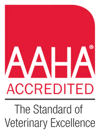 AAHA Accredited logo with the text "The Standard of Veterinary Excellence." - Veterinarian Citrus Heights AAHA Accredited logo with the text "The Standard of Veterinary Excellence." - Veterinarian Citrus Heights